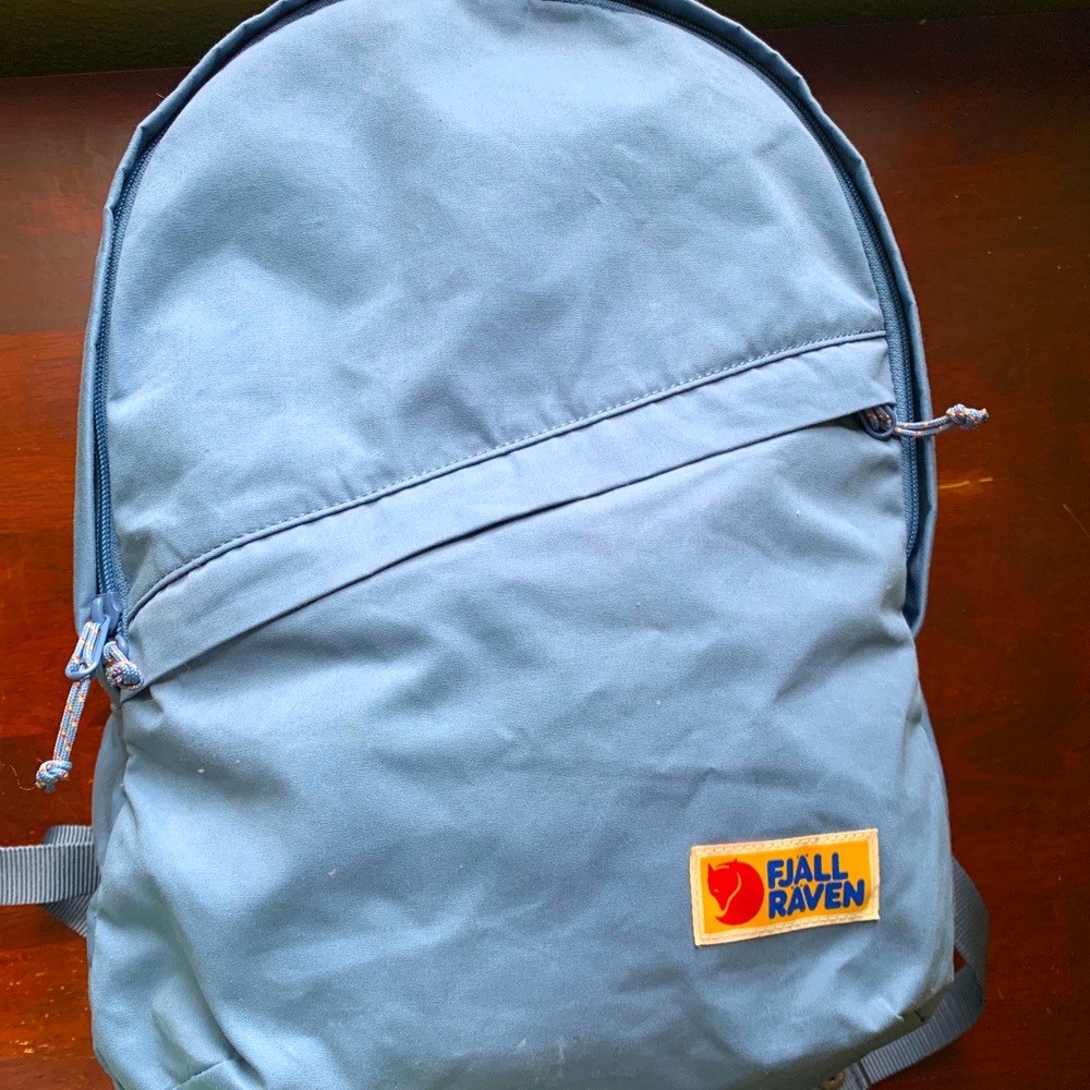 Powder Blue Fjallraven Backpack - Vardag 16 - Canvas 13” Laptop Bag